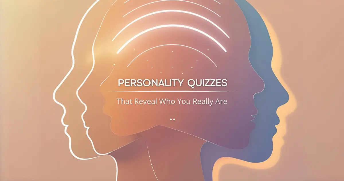 Personality quiz theme illustration