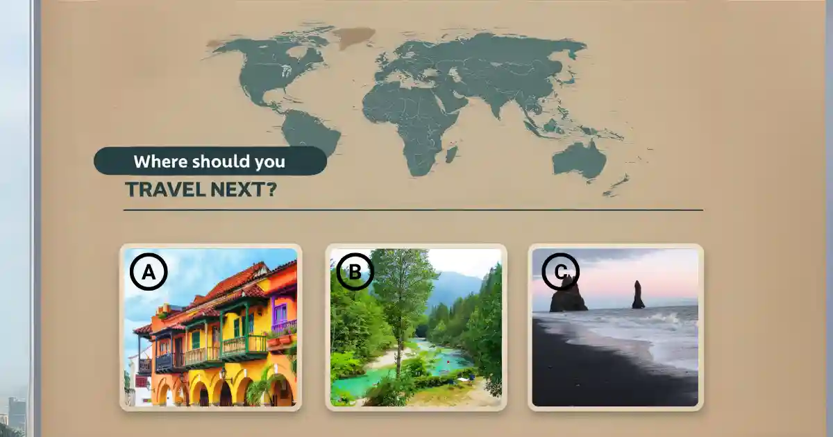 Travel destination quiz cover