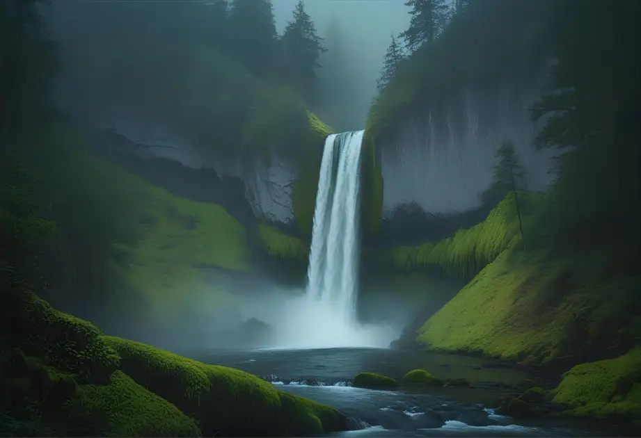 Multnomah Falls oregon for find us states quiz